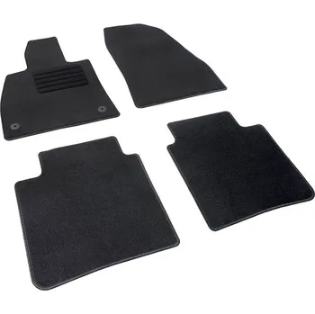 autokoberec Autokoberce textilní přesné černé / černé obšití - Hongqi H5 II (2022-) 5-sedadel