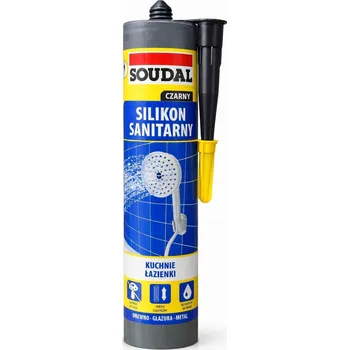 stavební silikon Soudal sanitární silikon 280 ml černý