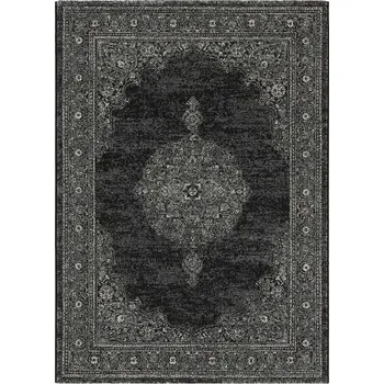 Koberec Breno Kusový koberec ARGENTUM 63524/3696, 133x195 cm, Černá/Šedá