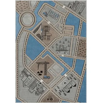 Koberec Breno Kusový koberec SOFT FERAN P Grey, 80x150 cm, Vícebarevné