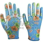 Rukavice zahradnické 10 NITRILE FLOWERS COMPASS 22028