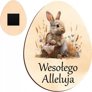 Velikonoční dekorace Velikonoční ozdoba magnet, velikonoční dekorace zajíc, dárek do školy