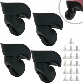 Pojezdové kolečko 4X NÁHRADNÍ KOLEČKO 360° KE KUFRU CESTOVNÍ KUFR NA KOLEČKÁCH TICHÁ KOLEČKA ZAVAZADLOVÁ