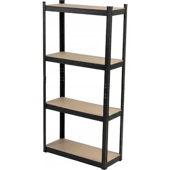 Dílenský regál Kovový regál do skladu, dílny, zásuvný, 4 police, 150×75×30 cm, nosnost 400 kg