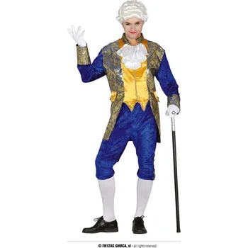 Karnevalový kostým Guirca Modrý markýz pánský kostým Velikost: 48 – 50 (M)