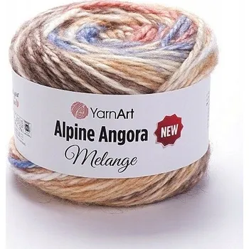 Příze Vlna YarnArt Alpine Angora melange 150 g 150 m, barva 6411