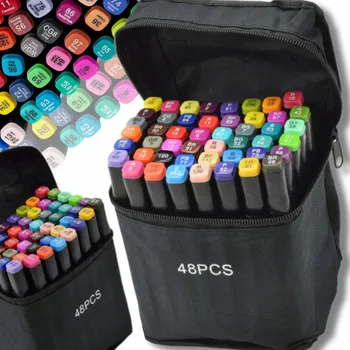 SKVĚLÁ Sada Fixů s tenkým hrotem a štětcovým perem pro KREATIVNÍ tvoření