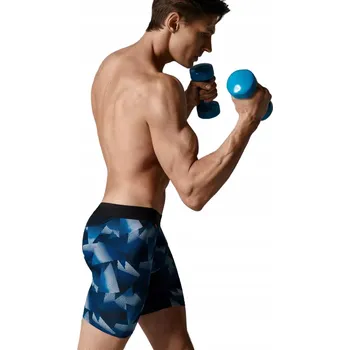 Boxerky Pánské boxerky s dlouhými nohavicemi Performance Atlantic bambus MH-1202-GRANÁTOVÁ M