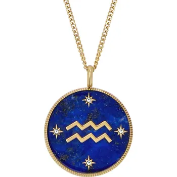 Náhrdelník Pozlacený náhrdelník znamení Vodnář Written in the Stars JF04849710 Fossil