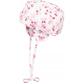 Čepice Dívčí růžová zavázaná Čepice Döll, vel. 39