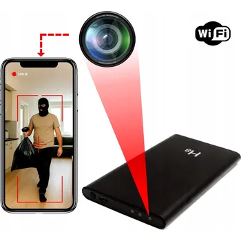 IP kamera Skrytá špionážní kamera v powerbance mini WiFi s detekcí pohybu Full HD