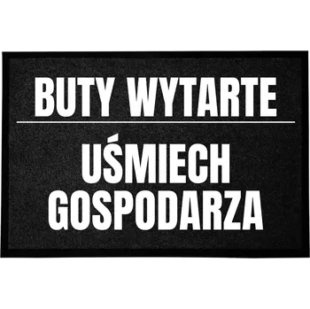 Rohožka VCHODOVÁ ROHOŽKA 40X60CM ČERNÁ S VTIPNÝM MOTIVEM - BOTY OTRŽENÉ