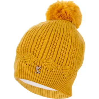 Čepice Moraj zimní čepice beanie žlutá univerzální velikost