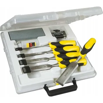 Dláto SADA TRUHLÁŘSKÝCH DLÁT STANLEY 5 KUSŮ V KUFRÍKU