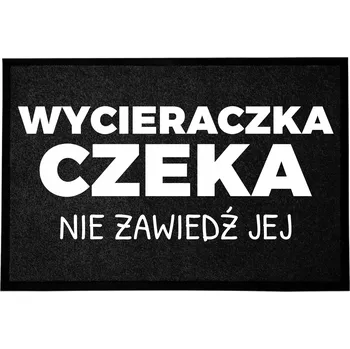 Rohožka VSTUPNÍ ROHOŽKA 40X60CM ČERNÁ DO DOMU VTIPNÁ ZÁBAVNÁ NEZKLAM JI