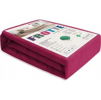 Prostěradlo Froté prostěradlo s gumou bordó 200x200 cm