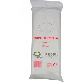 Sáček na potraviny Fóliové sáčky HDPE 16x24 cm, 10x3x24 cm, 1000 ks