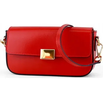 Kabelka Dámská kabelka z pravé kůže Fiora-M Červená