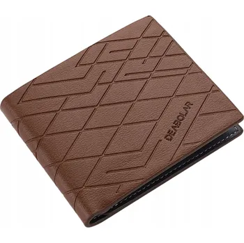 Peněženka Pánská peněženka horizontální geometrická hnědá