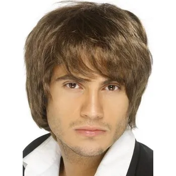 Karnevalová paruka Pánská paruka idol - Hnědá