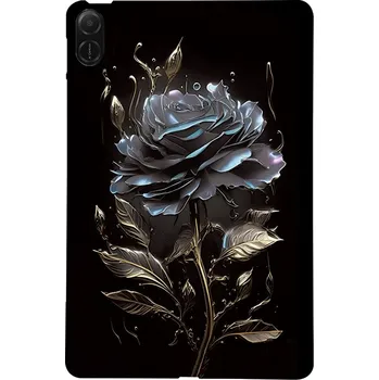 Pouzdro na tablet VSECHNONAMOBIL 91113 ART TPU Ochranný kryt pro Honor Pad X8a BLACK ROSE