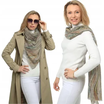 Šála Dámská šála vícebarevná lehká měkká jarní elegantní PREMIUM bavlna