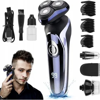 HOLICÍ STROJEK PÁNSKÝ MULTIFUNKČNÍ ZASTŘIHOVAČ HOLENÍ VOUSŮ VLASŮ HLAVY