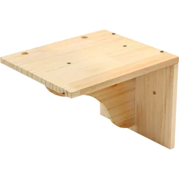 Hračka pro kočku Malá nástěnná kočičí platforma 19,5 x 23,5 x 18 cm Dřevěná police na zeď pro kočky Odpočinkové a šplhací místo