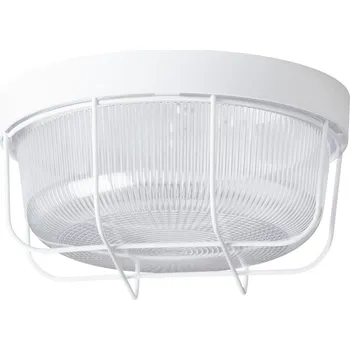 Venkovní osvětlení OSMONT ELEKTRA 3 K stropní/nástěnné průmyslové plastové svítidlo bílá / čirá IP54 60W E27 (původní kód OS 50020) - OSMONT OS ELE50020