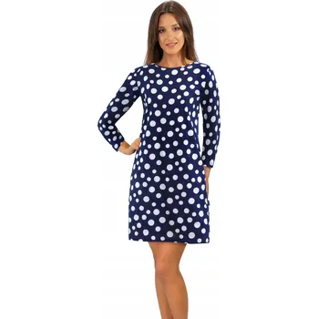 Dámská noční košile Noční košile Sesto Senso s dlouhým rukávem nad kolena, velikost L