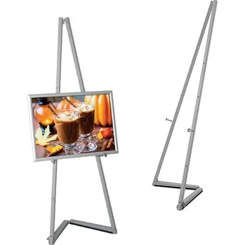 Kancelářský nábytek Opěrný kovový stojan na tabule - Portable Easel - Šedý
