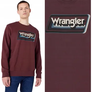 Pánské oblečení Pánská mikina přes hlavu Wrangler GRAPHIC CREW XXL