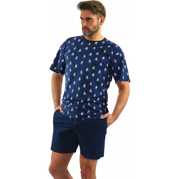 Sesto Senso pánské pyžamo 2556/10 krátký rukáv, velikost XL