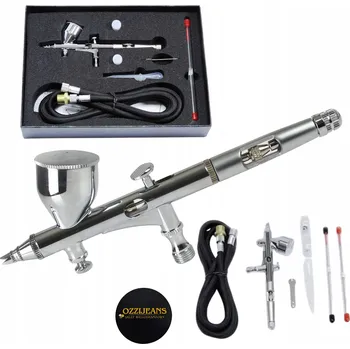 Stříkací pistole STŘÍKACÍ PISTOLE MALÍŘSKÁ AEROGRAF LAKOVACÍ 3 TRYSKY SADA XXL