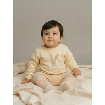 Pánská móda Sinsay - Mikina s kulatým výstřihem - béžová - 823FW-02X - 823FW-02X-74