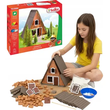 ostatní stavebnice Stavebnice Sada Brick Cihly Teifoc Lesní domeček 160 dílků