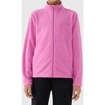 Dámská mikina 4F mikina fleecová polar pro dívky 4FJWAW25TFLEF346 růžová