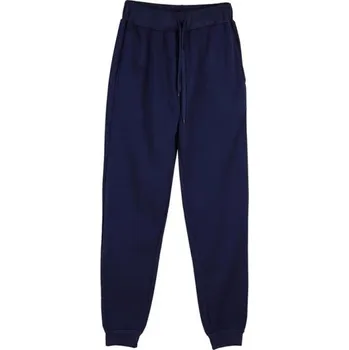 Pánské oblečení Pánské tepláky jednobarevné s kapsami na tkaničku polyester Pohodlné a stylové pro každodenní nošení a volnočasové aktivity tmavě modrá S