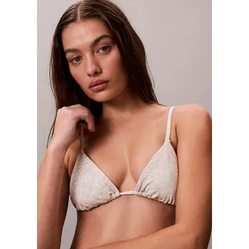 Dámské plavky Dámské plavky Calvin Klein Q62697 Horní díl M Smetanová