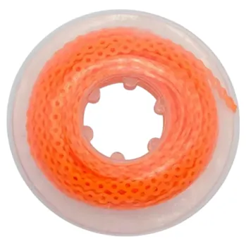Zubní nit Dentální ortodontický řetízek 4,0 mm 4,57 m Dlouhý elastický typ pro rovnátka Gumová role zubařský materiál oranžová