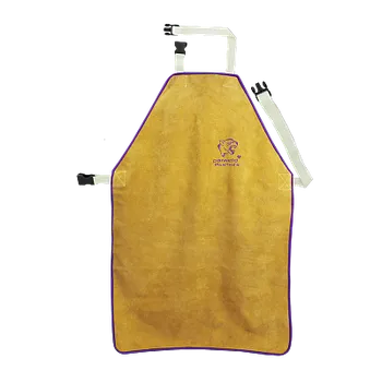 Pracovní zástěra Zástěra svářečská 61cm x 91cm hovězí štípenka