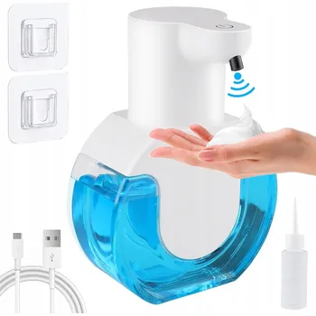 Dávkovač mýdla VELKÝ BEZDOTYKOVÝ AUTOMATICKÝ DÁVKOVAČ MÝDLA V PĚNĚ, ZÁSOBNÍK PĚNOVÉHO MÝDLA S USB