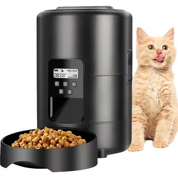 Miska pro psa AUTOMATICKÝ DÁVKOVAČ KRMIVA 2L PRO KOČKY A PSY S LCD DISPLEJEM, KRMÍTKO PRO ZVÍŘATA