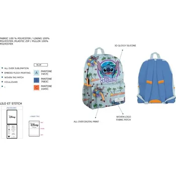 Dětský batoh Dětský batoh Lilo & Stitch s 3D oušky, batoh Stitch