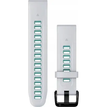 Řemínek na hodinky Garmin Řemínek k hodinkám QuickFit 20 - Mléčný křemen/modrá, 010-13279-07