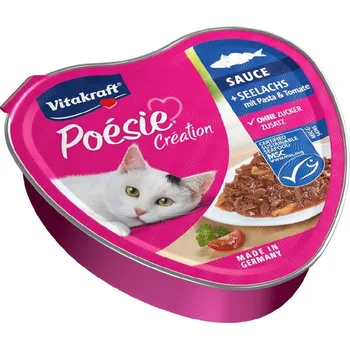 Krmivo pro kočku Vitakraft Cat Poésie vanička šťáva treska, těstoviny a rajče 85 g