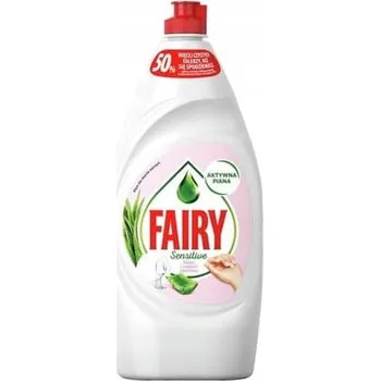Mycí prostředek Fairy tekutý prostředek na mytí nádobí Sensitive Aloe a Jasmín 900 ml