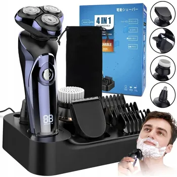ELEKTRICKÝ HOLICÍ STROJEK 5V1 PÁNSKÝ HOLICÍ STROJEK S LCD DISPLEJEM IPX7