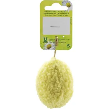 Velikonoční dekorace Velikonoční dekorace závěsná vajíčko plyšové 7 cm žluté