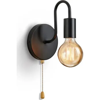 Nástěnné svítidlo Nordic industriální nástěnná lampa 10W E27 černá kovová lampa pro interiér bez žárovky do ložnice koupelny chodby s nástěnným držákem